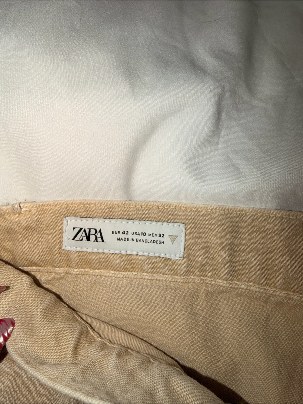 NWT Zara Mid Rise Studded Wide Leg Jeans - Picture 5 of 5
